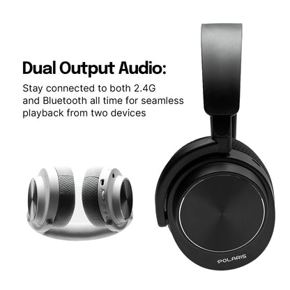 POLARIS Pro Quad-Mode Gaming Headphones with Retractable Mic