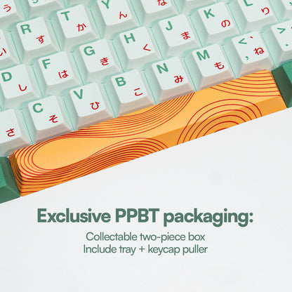 PPBT MATCHA PBT Dye Sub Keycaps by Press Play