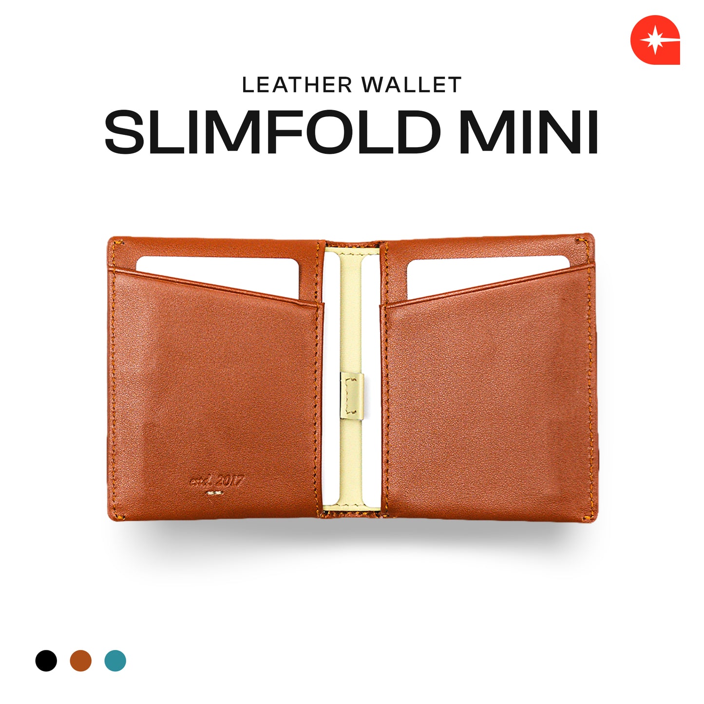 SLIMFOLD Mini Slim Leather Wallet by Press Play Dompet Kulit