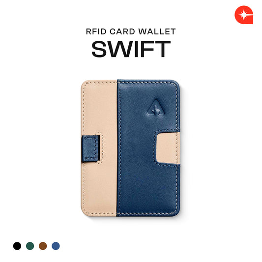 SWIFT RFID Leather Card Wallet Holder by Press Play