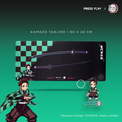 [PRESS PLAY x DEMON SLAYER] NICHIRIN 40x90 Gaming Deskmat Mousepad