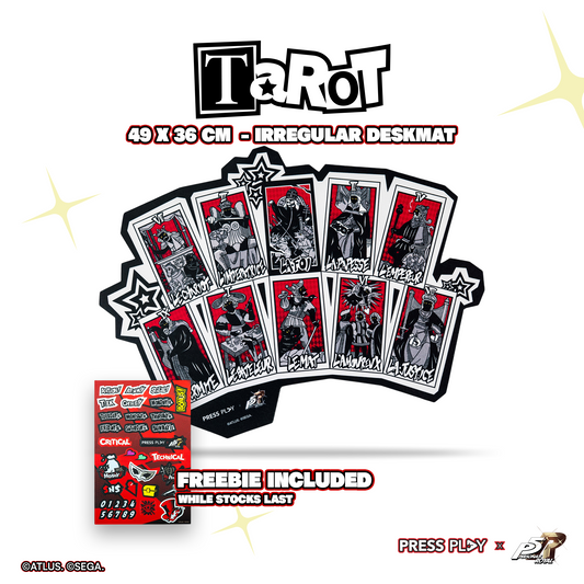 Press Play x Persona 5 Royal Tarot Irregular 49,4x36,5cm Mousepad