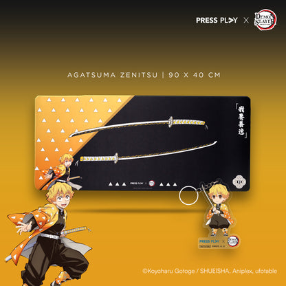 [PRESS PLAY x DEMON SLAYER] NICHIRIN 40x90 Gaming Deskmat Mousepad
