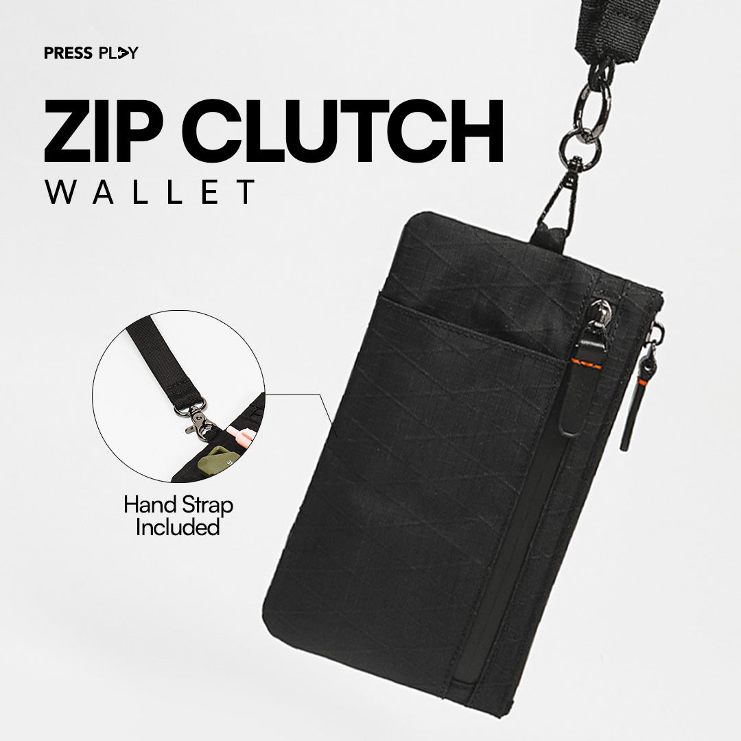 KINETIC Zip Clutch Wallet Pouch Tas Dompet Tangan by Press Play