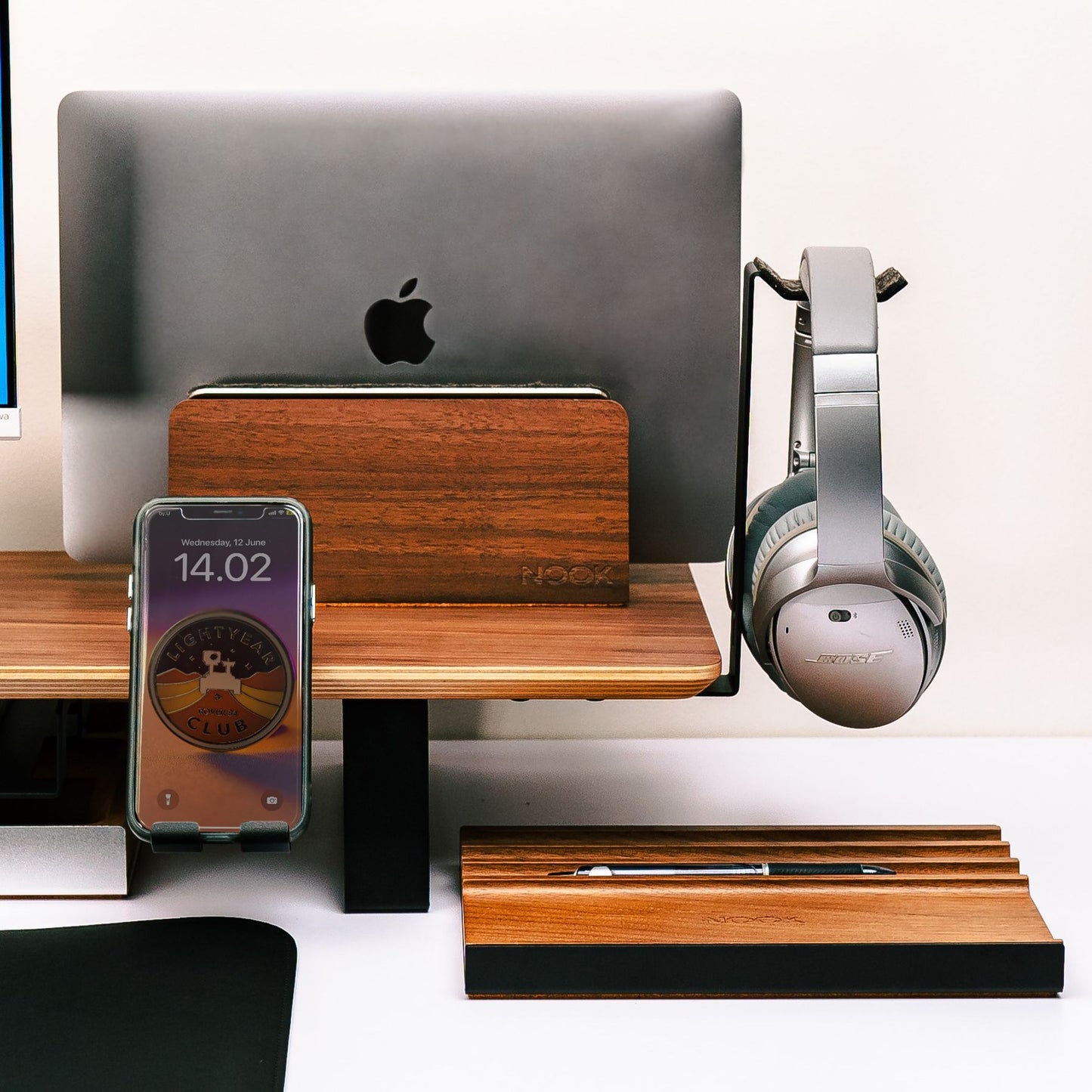 HEADPHONE STAND for NOOK Desk Shelf Pro