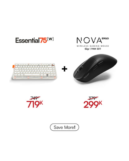 [BUNDLE] Essential75W Wireless Keyboard & Mouse Bundle