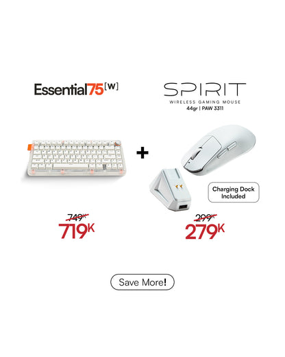 [BUNDLE] Essential75W Wireless Keyboard & Mouse Bundle