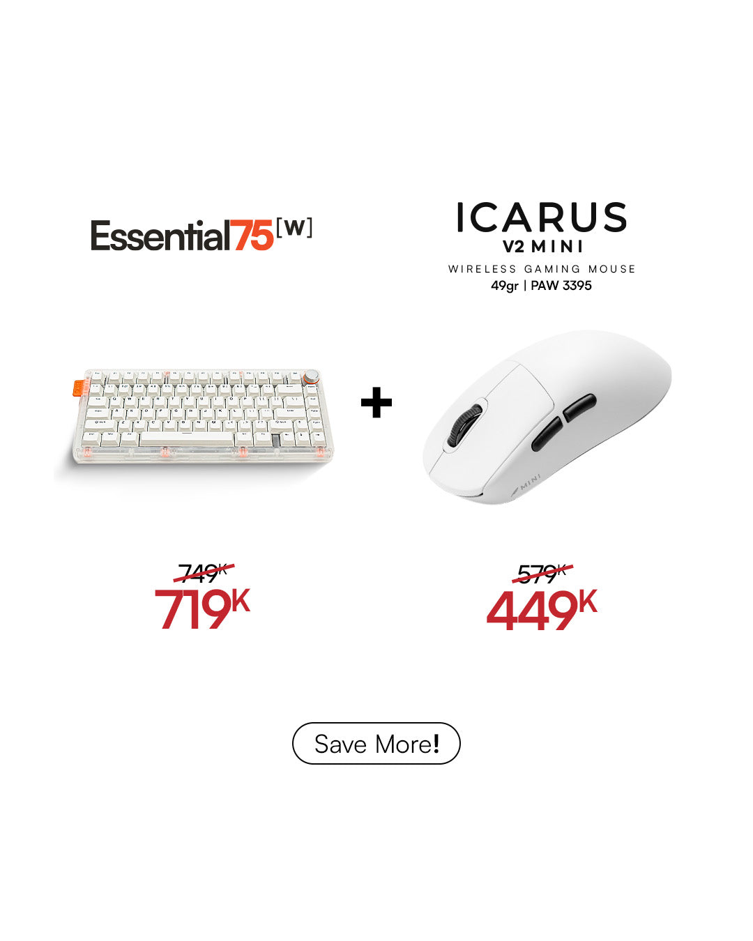 [BUNDLE] Essential75W Wireless Keyboard & Mouse Bundle