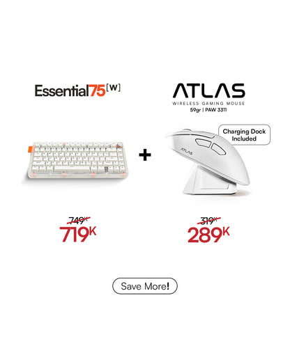 [BUNDLE] Essential75W Wireless Keyboard & Mouse Bundle