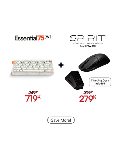 [BUNDLE] Essential75W Wireless Keyboard & Mouse Bundle