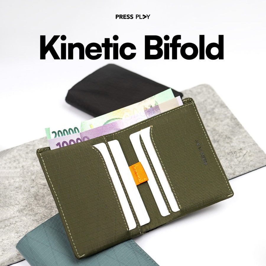 KINETIC Bifold Slim X-Pac Wallet Dompet Sintetis Pria by Press Play