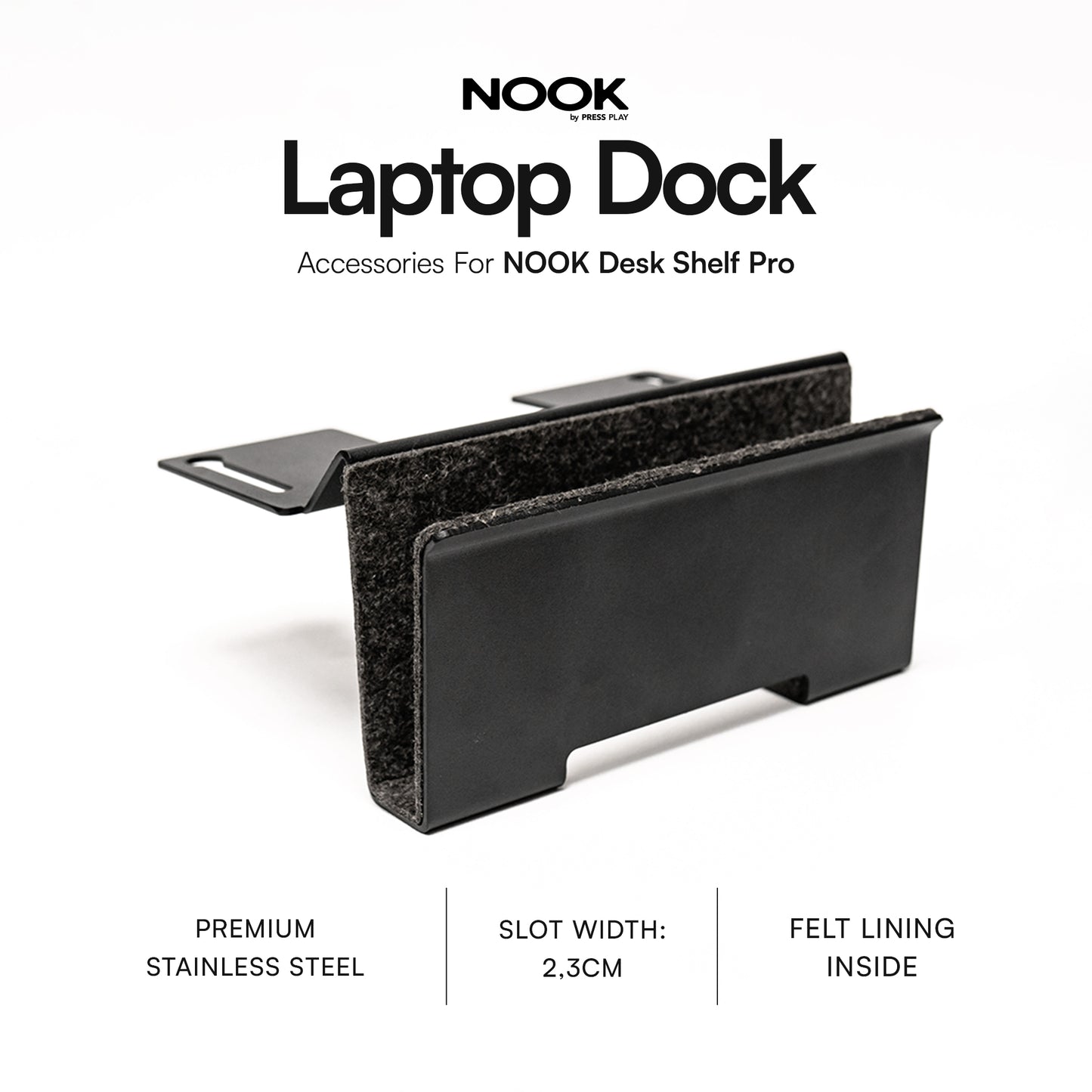 LAPTOP DOCK for NOOK Desk Shelf Pro