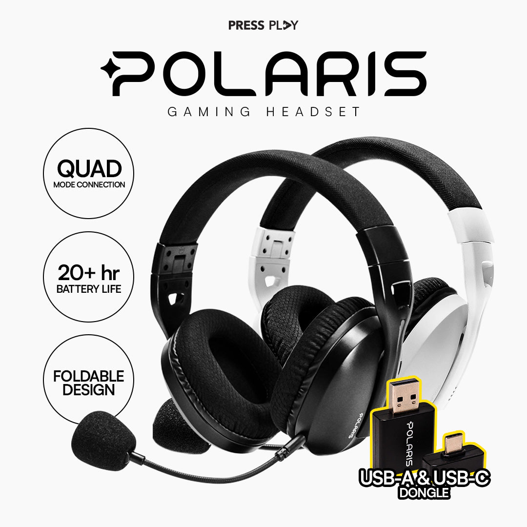 POLARIS Quad-Mode Gaming Headphones with Mic