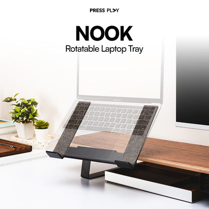 Rotatable Laptop Tray Tablet Dock for NOOK Desk Shelf Pro