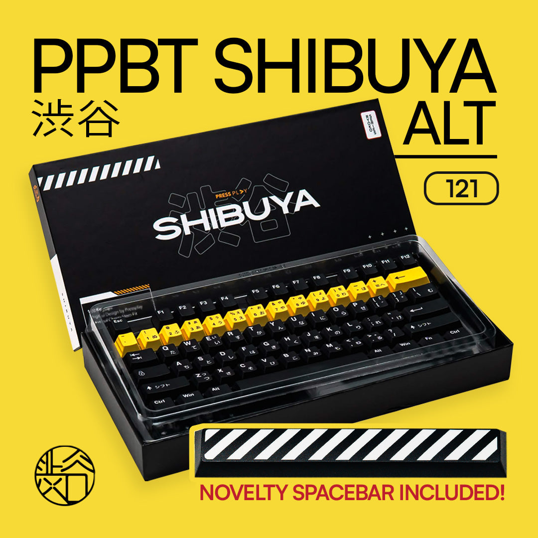 PPBT SHIBUYA ALT PBT Dye Sub Keycap Set Japanese Root