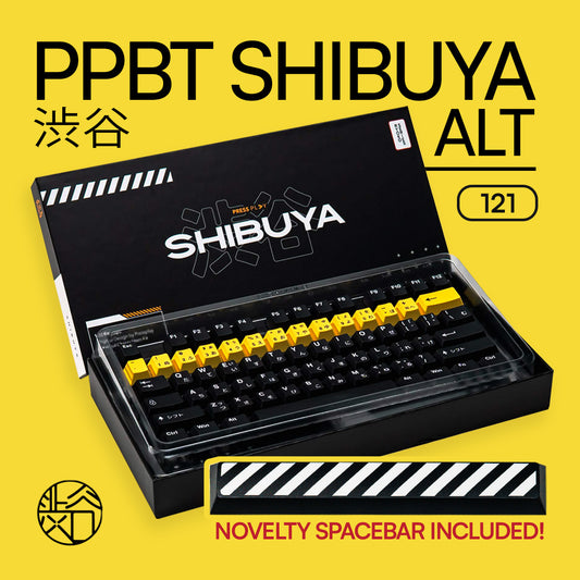 PPBT SHIBUYA ALT PBT Dye Sub Keycap Set Japanese Root