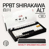 PPBT SHIRAKAWA ALT PBT Dye Sub Keycap Set Japanese Root