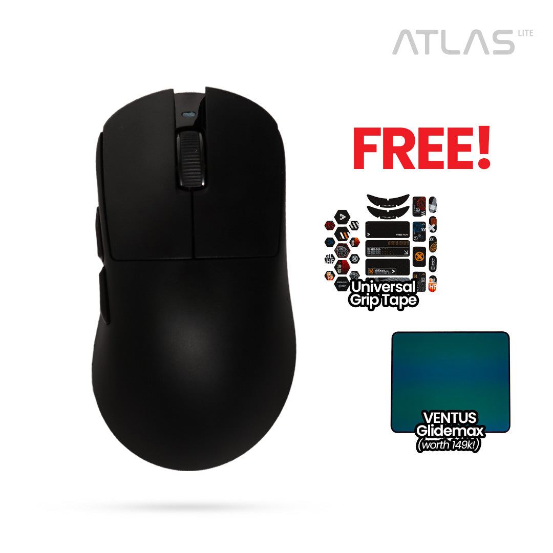 ATLAS Lite Ergonomic Ultralight Wireless Ergo Gaming Mouse