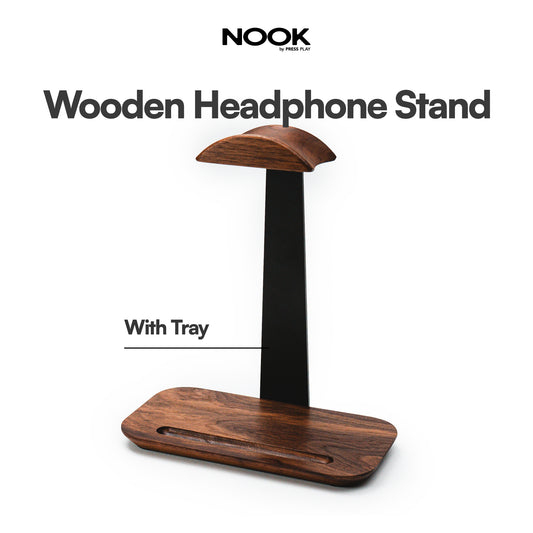 NOOK Wooden Headphone Stand Holder by Press Play