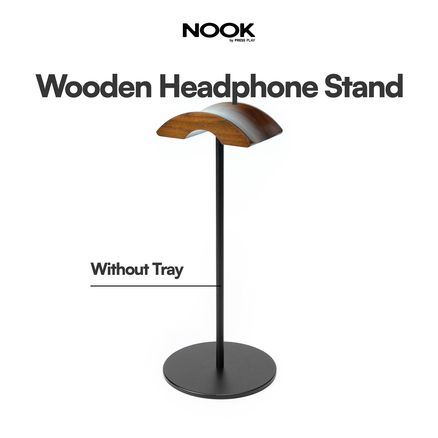 NOOK Wooden Headphone Stand Holder by Press Play