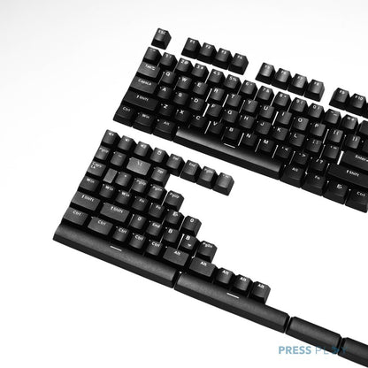 WoB White on Black PBT Doubleshot Keycaps Set by Press Play