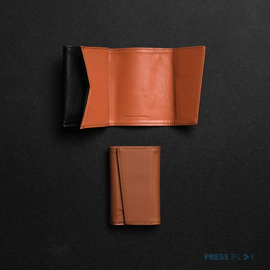 SNAPFOLD Trifold Leather RFID Wallet by Press Play