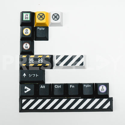 PPBT SHIBUYA PBT Dye Sub Keycap Set Japanese Root by Press Play