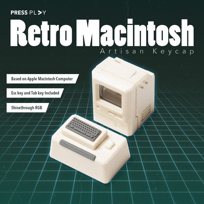 RETRO MACINTOSH MAC Artisan Keycap Magnetic Keyboard