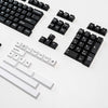 White on Black WoB PBT ABS Doubleshot Keycaps Keycap Set by Press Play