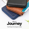 JOURNEY Travel Passport Wallet Organizer Leather