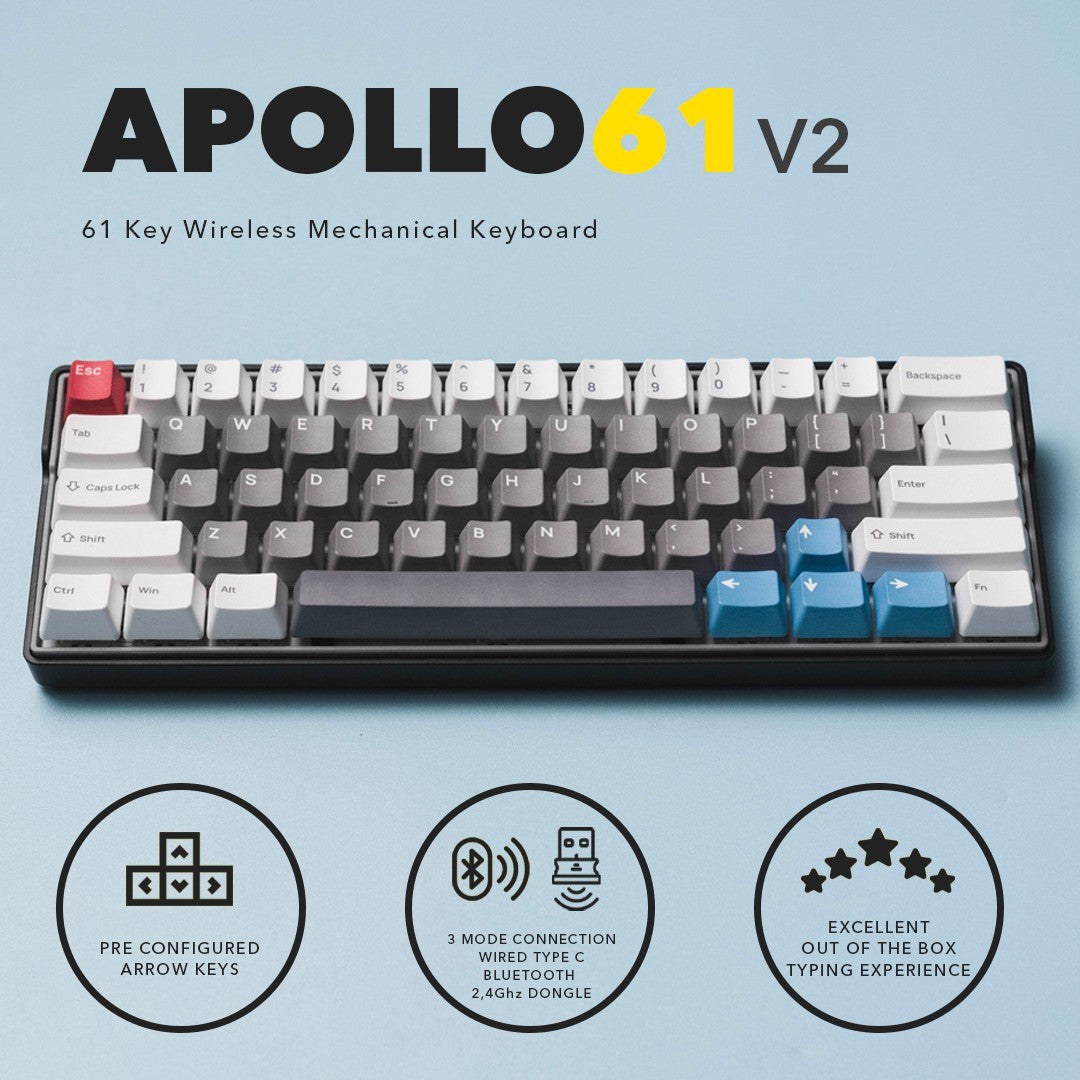 APOLLO61v2 Wireless Mechanical Keyboard – pressplayid