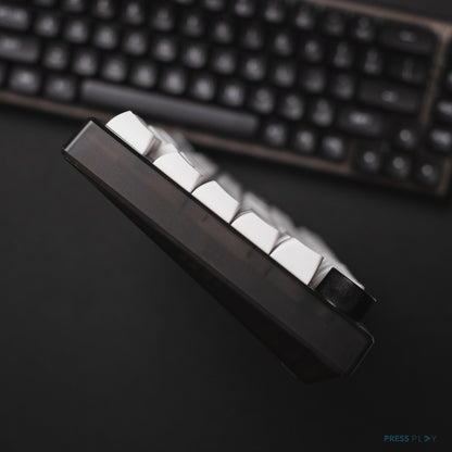 BoW Black on White CSA Profile Doubleshot PBT Keycaps