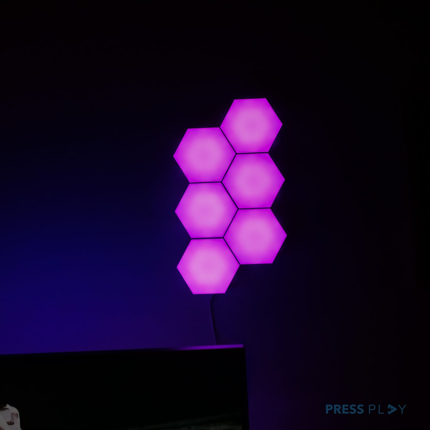 PlayPanel Hexagon RGB LED Light Lamp by Press Play