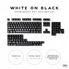 WoB White on Black CSA Profile Doubleshot PBT Keycaps