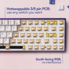 VOYAGER68 Lightyear Edition CNC Alu South Facing Mechanical Keyboard