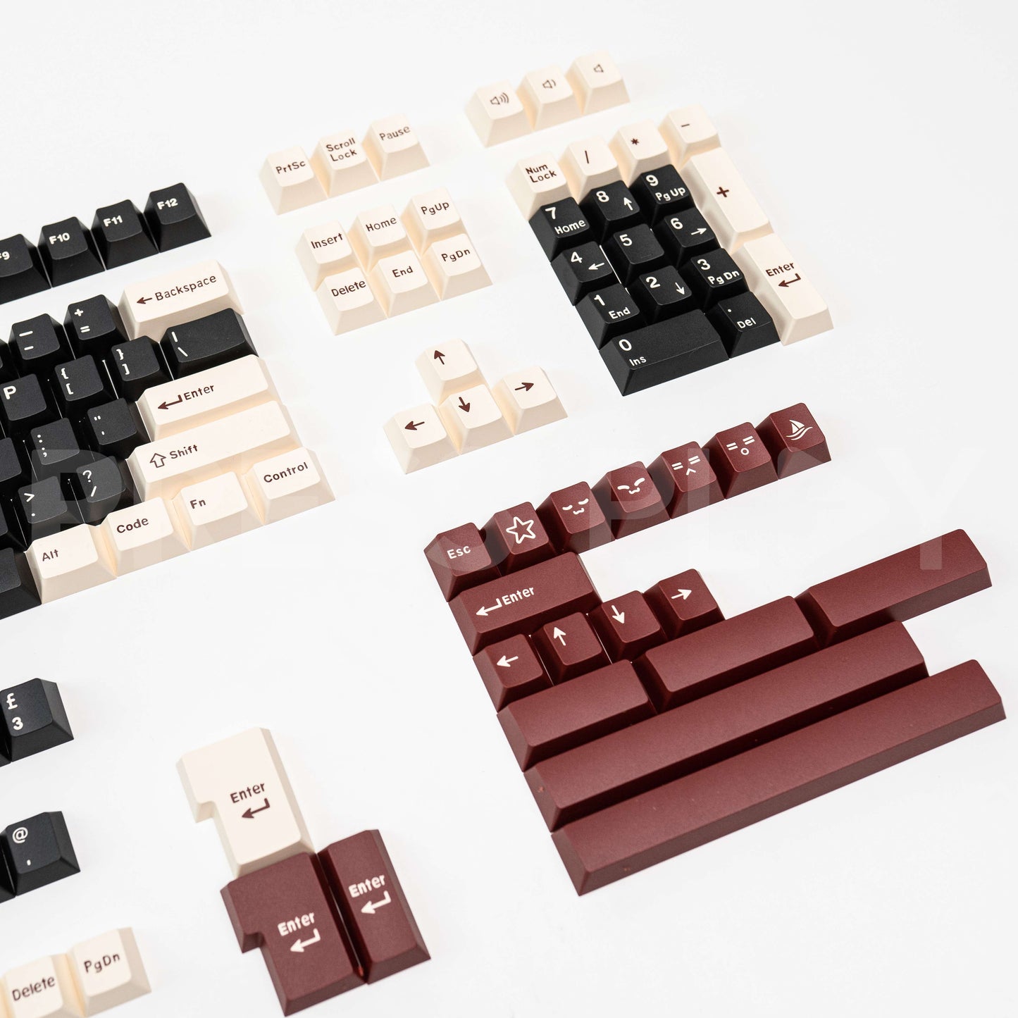 PHANTOM PBT ABS Doubleshot Keycaps Keycap Set by Press Play