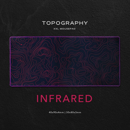 TOPOGRAPHY Series Gaming Mousepad Deskmat by Press Play