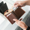 SLIMFOLD Slim Vegetable Tanned Leather Wallet by Press Play