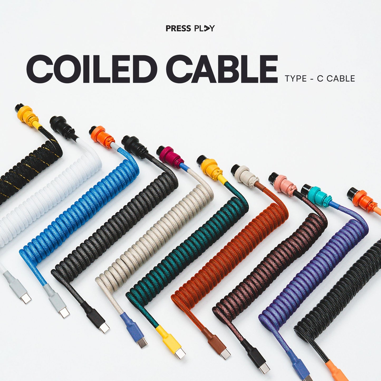 Type C Coiled Cable Mechanical Keyboard Aviator