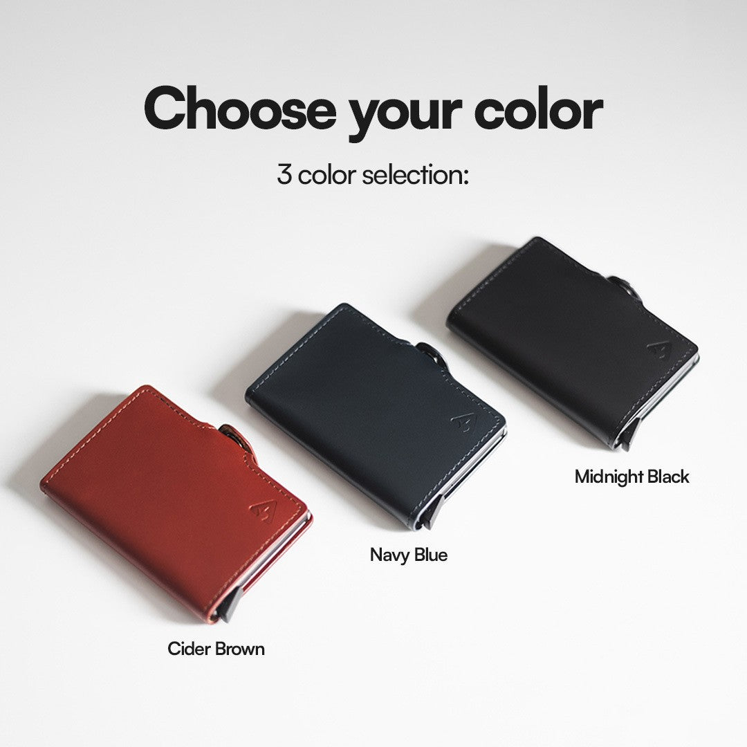 CLASSIC RFID Leather Pop Up Card Case Wallet by Press Play