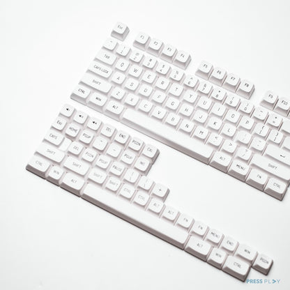 BoW Black on White CSA Profile Doubleshot PBT Keycaps