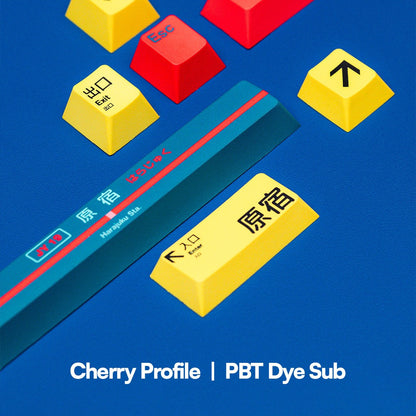 PPBT HARAJUKU PBT Dye Sub Keycap Set Japanese Root by Press Play