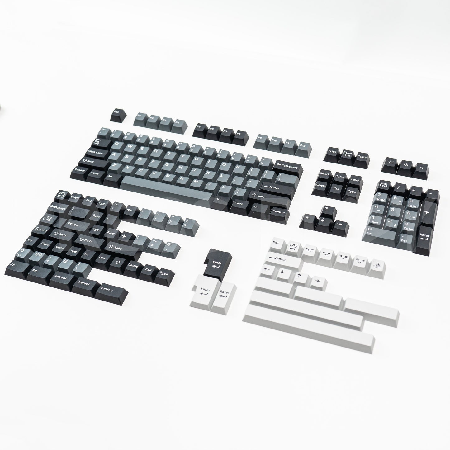 SPACEBOUND PBT ABS Doubleshot Keycaps Keycap Set by Press Play