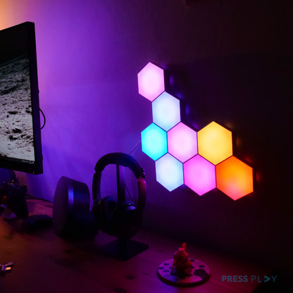 PlayPanel Hexagon RGB LED Light Lamp by Press Play