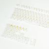 ClearCaps V2 Dye Sub Polycarbonate Transparent Keycaps by Press Play