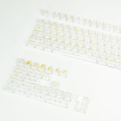 ClearCaps V2 Dye Sub Polycarbonate Transparent Keycaps by Press Play