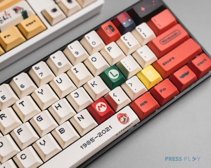 Mario PBT Dye Sub Keycaps Full Size 108 Keys