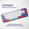 VOYAGER68 Lightyear Edition CNC Alu South Facing Mechanical Keyboard