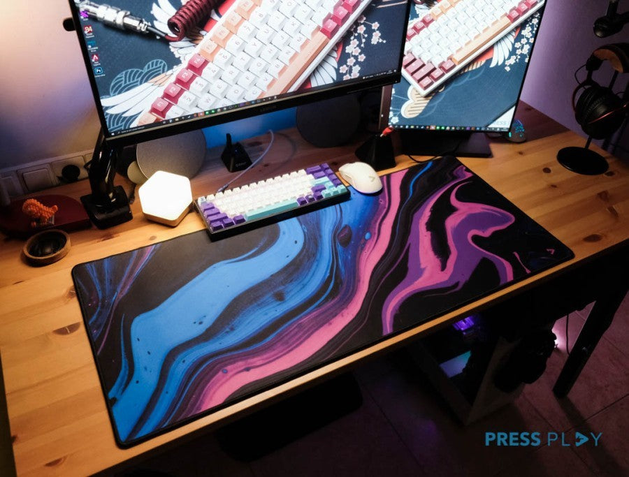 LIQUID Series Gaming Mousepad Deskmat by Press Play