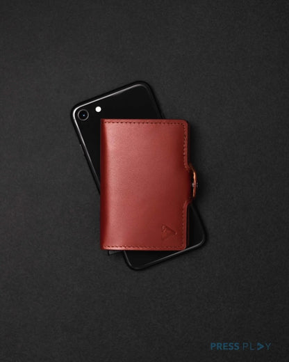 CLASSIC RFID Leather Pop Up Card Case Wallet by Press Play